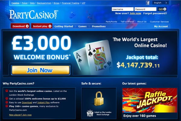 Bonus di 10€ senza deposito su Partycasinò